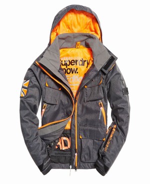 Superdry Ultimate Snow Service Férfi Kabát Fekete | FTLPQ7590